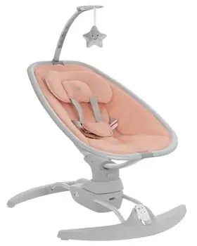 Kikkaboo Electrical Side-To-Side Swing Spinny Pink - საბავშვო ელექტრო შეზლონგი
