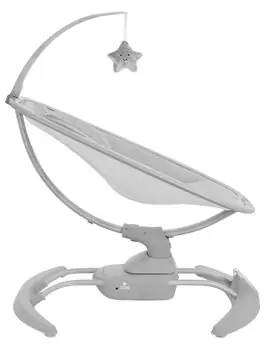 Kikkaboo Electrical Side-To-Side Swing Spinny Grey - საბავშვო ელექტრო შეზლონგი, 4 image