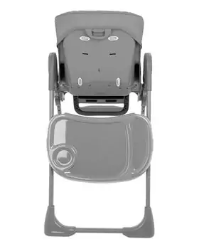 Kikkaboo Highchair Comfy Grey - საკვები სკამ-მაგიდა, 9 image