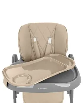 Kikkaboo Highchair Comfy Beige - საკვები სკამ-მაგიდა, 9 image