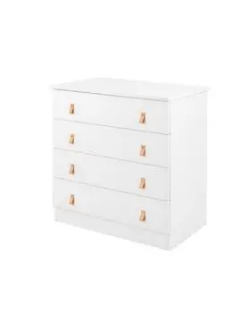 KikkaBoo Chipboard Dresser Elon White ახალშობილის გამოსაცვლელი კომოდი