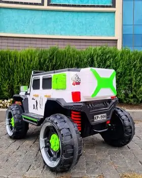 Off-Road Car 4x4 White - ელექტრო მანქანა, 3 image