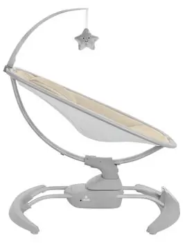 Kikkaboo Electrical Side-To-Side Swing Spinny Beige - საბავშვო ელექტრო შეზლონგი, 4 image