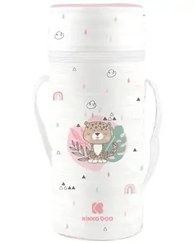 KikkaBoo Single bottle insulator Savanna Pink ახალშობილის ბოთლის შესანახი