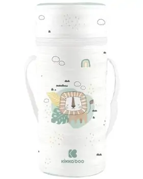 KikkaBoo Single bottle insulator Savanna Mint ახალშობილის ბოთლის შესანახი