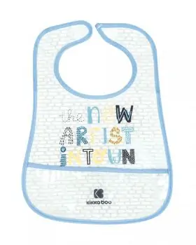 KikkaBoo EVA Terry Bib With Crumb Catcher 3Pcs Arty Blue საბავშვო წინსაფარი, 2 image