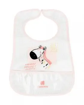 KikkaBoo EVA Terry Bib With Crumb Catcher 3Pcs Arty Pink საბავშვო წინსაფარი, 4 image