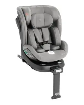 KikkaBoo i-Twist i-SIZE Light Grey - მანქანის სავარძელი (ქარსითი)