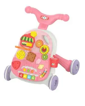 Kikkaboo Walker 2 in1 Candy Party Pink - საბავშვო ვოლქერი