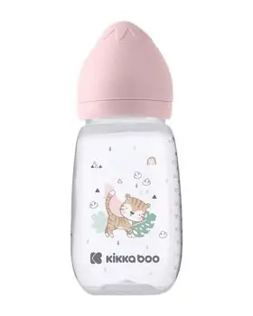 Kikkaboo PP Feeding Bottle 310ml Savanna Pink - ახალშობილის ბოთლი