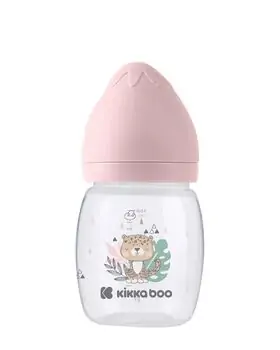 Kikkaboo Feeding Bottle 180ml Savanna Pink - ახალშობილის ბოთლი