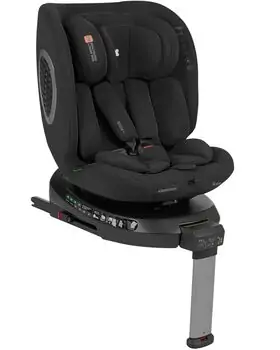 KikkaBoo i-Rove i-SIZE Black - მანქანის სავარძელი (ქარსითი)