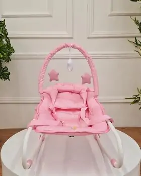Baby Bouncer Star Pink საბავშვო  შეზლონგი, 4 image
