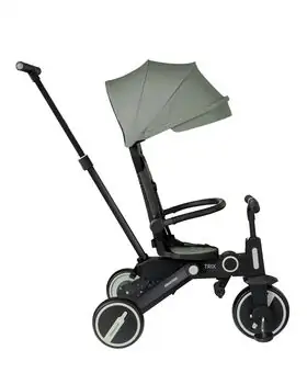Kikkaboo Tricycle 7in1 Trix Mint სამ თვლიანი ველო-ეტლი, 5 image