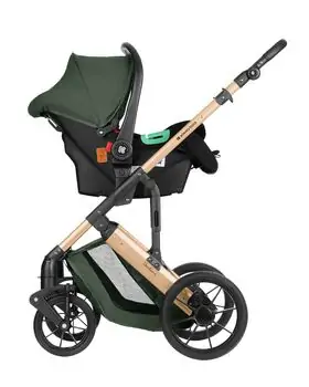 KikkaBoo Darling 3 In 1 Army Green 2024 With I-Size Car Seat საბავშვო ეტლის კომპლექტი, 9 image
