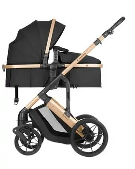 KikkaBoo Darling Black 3in1 2024 With I-Size Car Seat  საბავშვო ეტლის კომპლექტი, 7 image