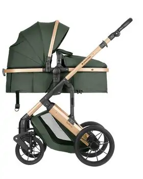 KikkaBoo Darling 3 In 1 Army Green 2024 With I-Size Car Seat საბავშვო ეტლის კომპლექტი, 7 image