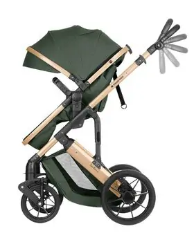KikkaBoo Darling 3 In 1 Army Green 2024 With I-Size Car Seat საბავშვო ეტლის კომპლექტი, 6 image