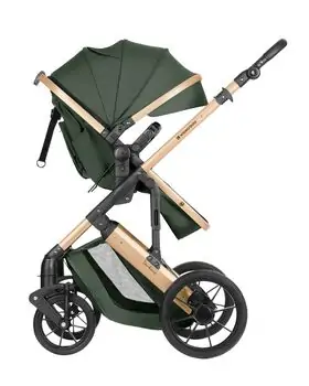 KikkaBoo Darling 3 In 1 Army Green 2024 With I-Size Car Seat საბავშვო ეტლის კომპლექტი, 4 image