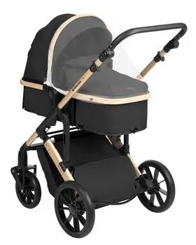 KikkaBoo Darling Black 3in1 2024 With I-Size Car Seat  საბავშვო ეტლის კომპლექტი, 9 image