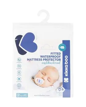 Kikkaboo Mattress protector fitted - Antibacterial 60/120/15 - მატრასის დამცავი