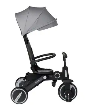 Kikkaboo Tricycle 7in1 Trix Grey სამ თვლიანი ველო-ეტლი, 6 image