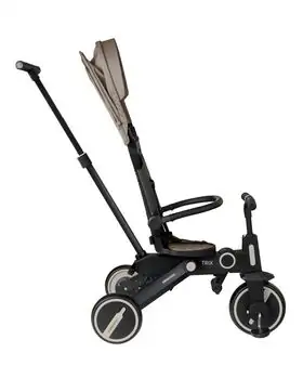Kikkaboo Tricycle 7in1 Trix Beige სამ თვლიანი ველო-ეტლი, 6 image