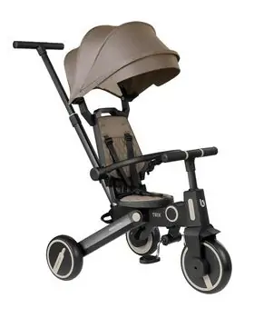 Kikkaboo Tricycle 7in1 Trix Beige სამ თვლიანი ველო-ეტლი, 2 image