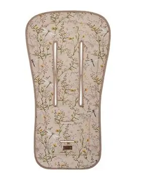 KikkaBoo Anti-sweat Stroller Liner Secret Garden Beige ეტლში ჩასაფენი მატრასი