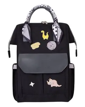 KikkaBoo Mama bag Myla Black დედის ჩანთა