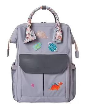 KikkaBoo Mama bag Myla Grey დედის ჩანთა