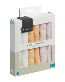 ​KikkaBoo Muslin cloth set 6 pcs Hedge-hugs ახალშობილის პირსაწმენდი​