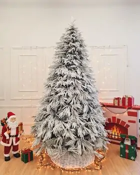 Christmas Tree 270 CM PE + PVC Snow-Covered - დათოვლილი ნაძვის ხე შერეული სილიკონის წიწვებით, 2 image