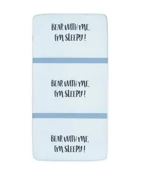 KikkaBoo Mattress Fantasia 60x120x7cm Bear with me Blue / white ბამბის მატრასი, 2 image