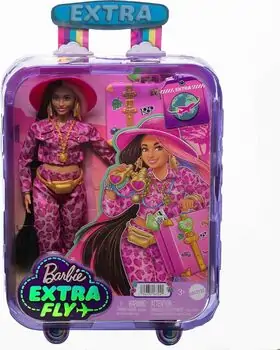 Barbie Extra HPT48 Travel With Safari Fashion - სათამაშო ბარბის თოჯინა აქსესუარებით, 2 image