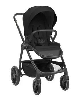 KikkaBoo Modena 4in1 With Carrycot Black საბავშვო ეტლის კომპლექტი + საჩუქარი პორტატული საწოლი, 7 image