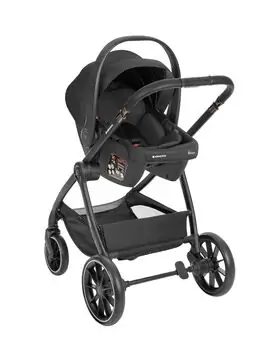 KikkaBoo Modena 4in1 With Carrycot Black საბავშვო ეტლის კომპლექტი + საჩუქარი პორტატული საწოლი, 19 image