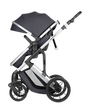 KikkaBoo Darling Dark Grey 3in1 2024 With I-Size Car Seat  საბავშვო ეტლის კომპლექტი + საჩუქარი პორტატული საწოლი, 4 image