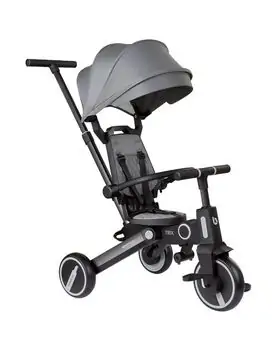 Kikkaboo Tricycle 7in1 Trix Grey სამ თვლიანი ველო-ეტლი, 10 image