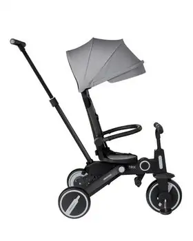 Kikkaboo Tricycle 7in1 Trix Grey სამ თვლიანი ველო-ეტლი, 5 image