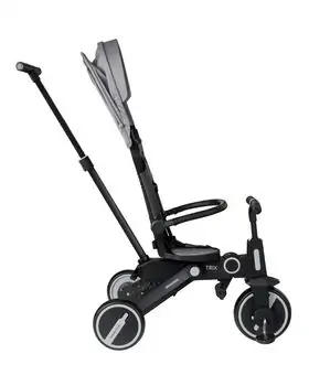 Kikkaboo Tricycle 7in1 Trix Grey სამ თვლიანი ველო-ეტლი, 6 image