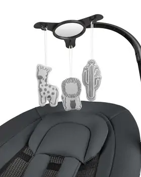 KikkaBoo Electrical swing Ayra Grey - საბავშვო ელექტრო შეზლონგი, 16 image