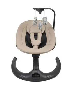 KikkaBoo Electrical swing Ayra Beige - საბავშვო ელექტრო შეზლონგი, 3 image