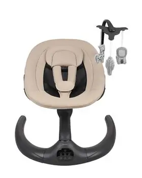KikkaBoo Electrical swing Ayra Beige - საბავშვო ელექტრო შეზლონგი, 10 image