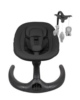 KikkaBoo Electrical swing Ayra Black - საბავშვო ელექტრო შეზლონგი, 10 image