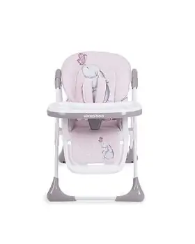 KikkaBoo Sweet Nature Pink Rabbit საკვები სკამ-მაგიდა, 3 image