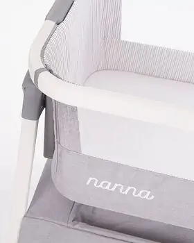 KikkaBoo Nanna Light Grey Melange ახალშობილის საწოლი, 8 image