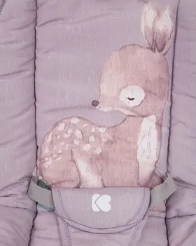 KikkaBoo Foliage Grey Deer საბავშვო შეზლონგი, 6 image