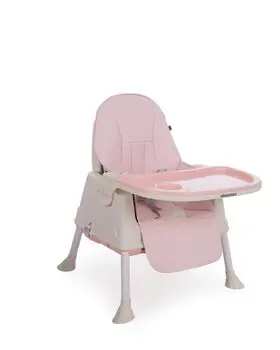 KikkaBoo Creamy 2in1 Pink საკვები სკამ-მაგიდა, 7 image