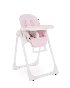 KikkaBoo Pastello Pink საკვები სკამ-მაგიდა